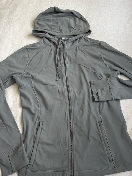lululemon athletica Jackets & Blazers - lululemon Athletica Light Gray Full-Zip Hoodie